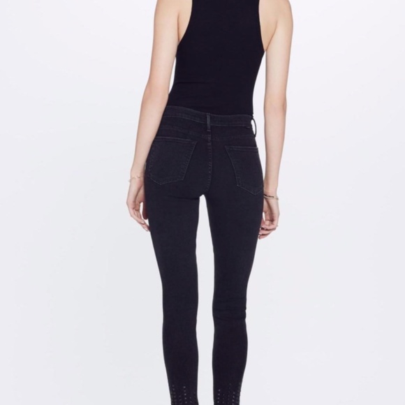 MOTHER Studded Denim Ankle Fray - Picture 3 of 7